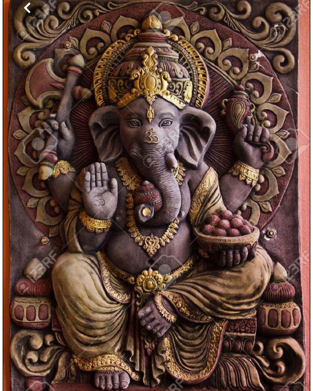 Riddhi Siddhi Art Creations - Intricate Dark Wood Siddhivinayak Ganesha Mural